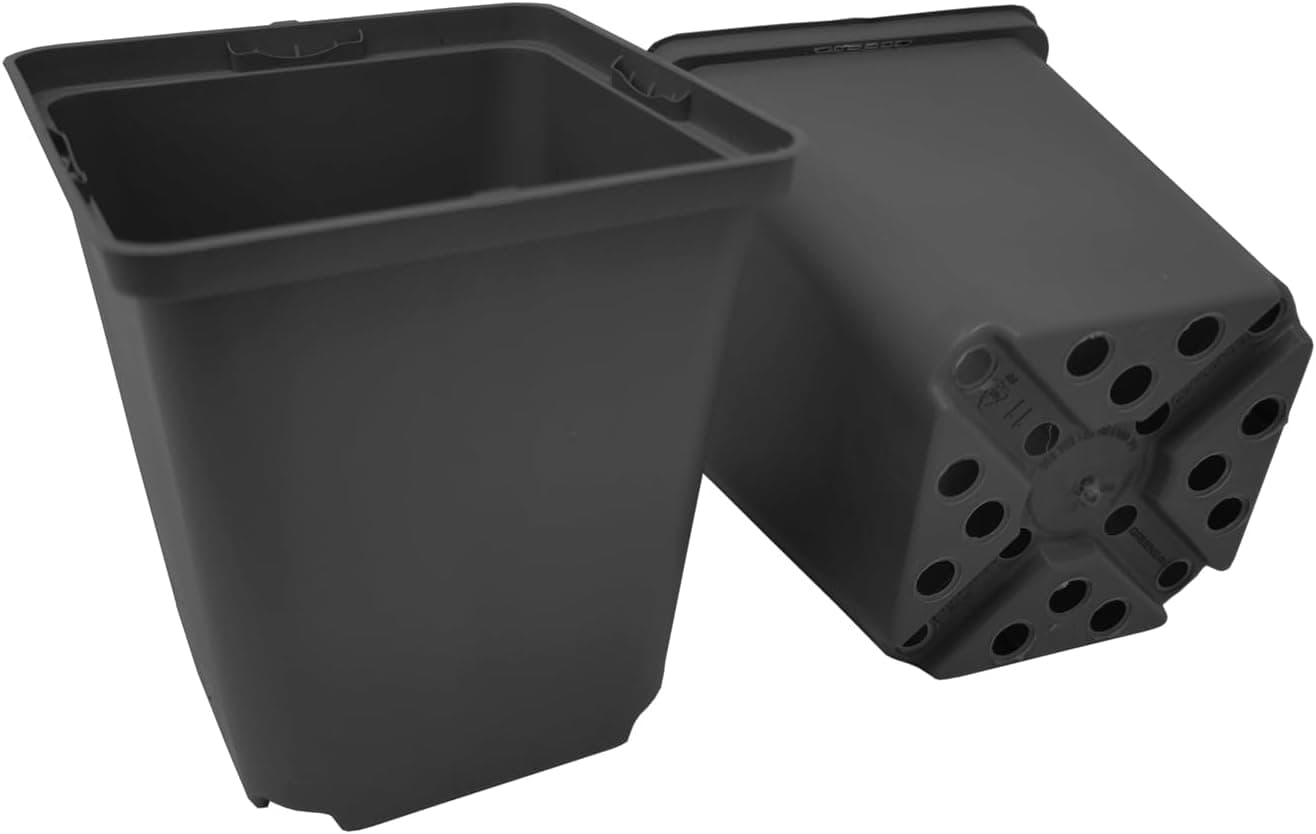 GREEN24 Pflanztöpfe 11x11x12cm Vierecktopf Profi Anzuchttopf