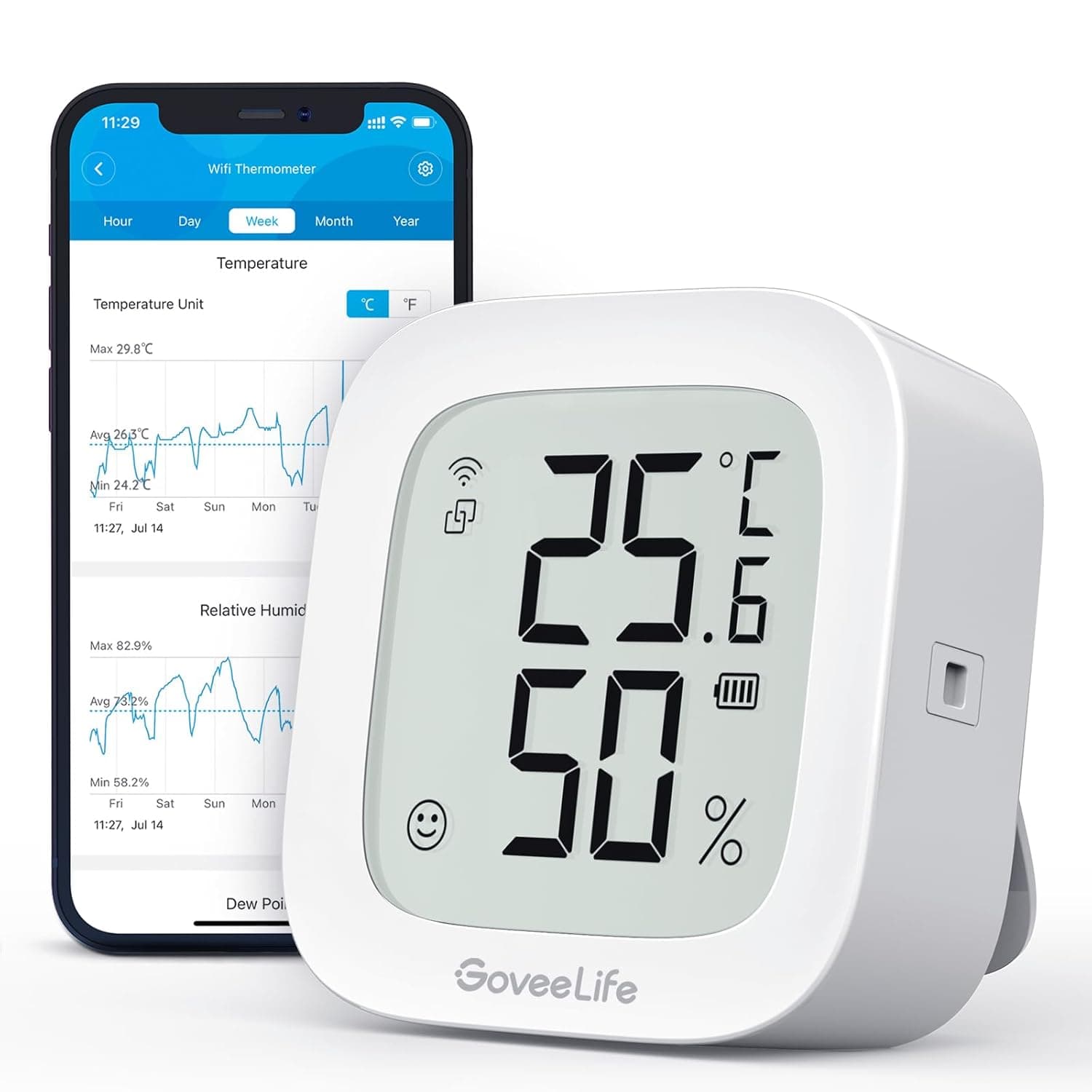 GoveeLife WLAN Hygrometer Thermometer