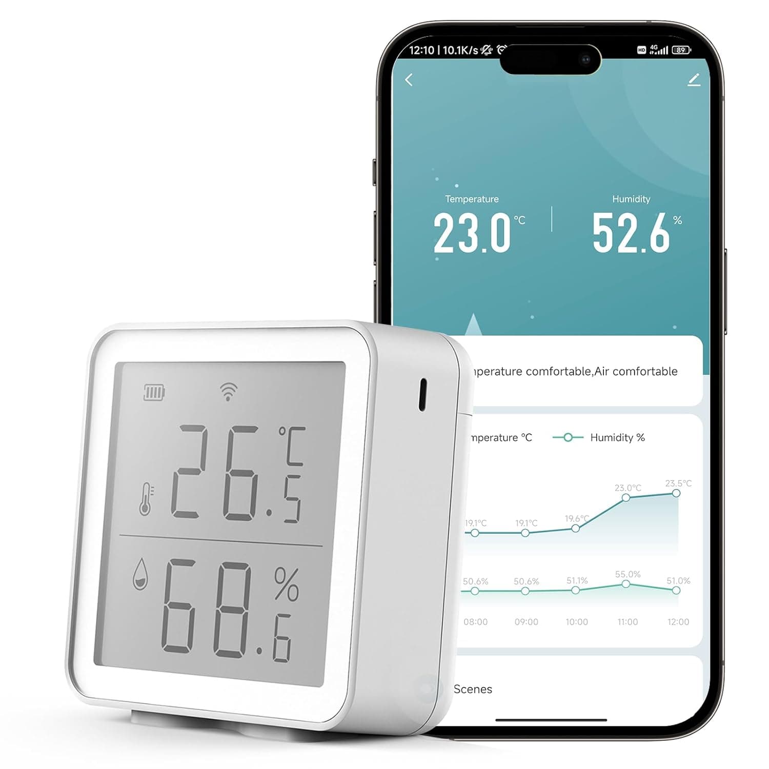 Aideepen Smart WiFi Thermometer-Hygrometer